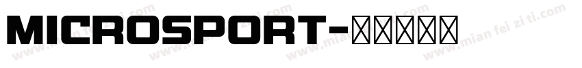 Microsport字体转换