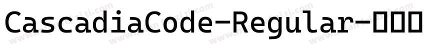 CascadiaCode-Regular字体转换