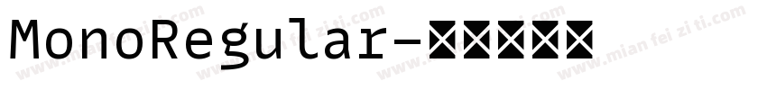 MonoRegular字体转换
