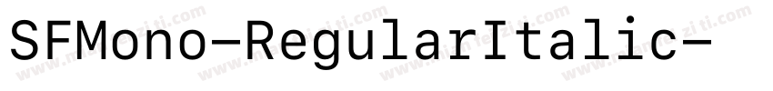 SFMono-RegularItalic字体转换