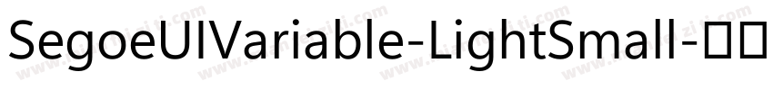 SegoeUIVariable-LightSmall字体转换