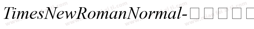 TimesNewRomanNormal字体转换