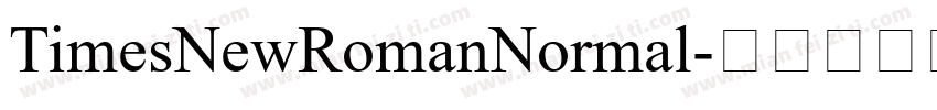 TimesNewRomanNormal字体转换