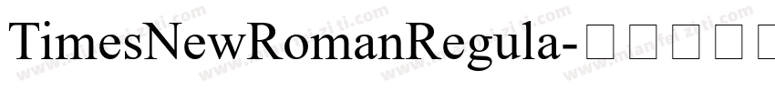 TimesNewRomanRegula字体转换