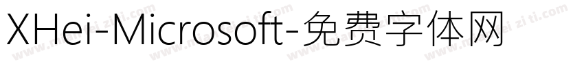 XHei-Microsoft字体转换