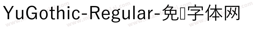 YuGothic-Regular字体转换