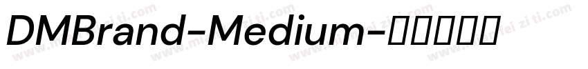 DMBrand-Medium字体转换