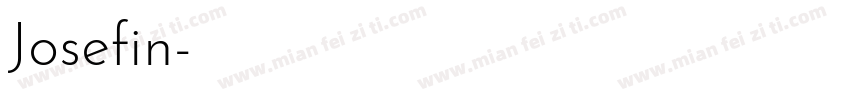 Josefin字体转换