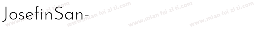 JosefinSan字体转换