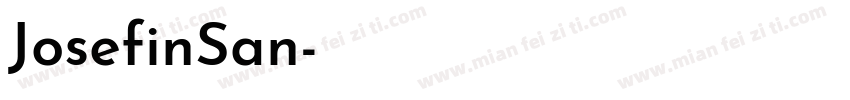 JosefinSan字体转换