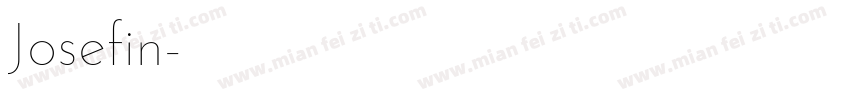 Josefin字体转换