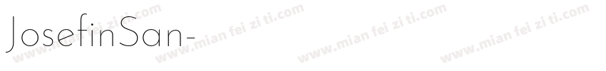 JosefinSan字体转换