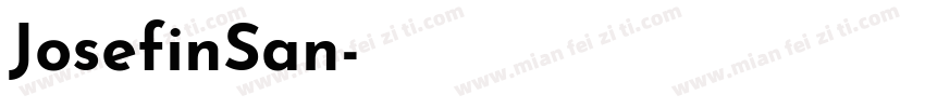 JosefinSan字体转换