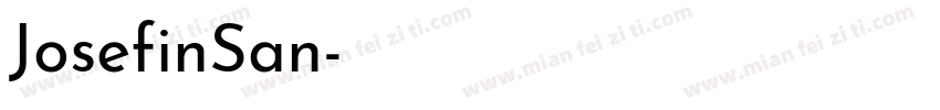 JosefinSan字体转换