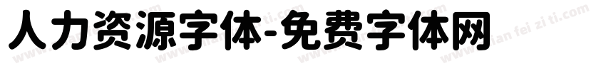 人力资源字体字体转换
