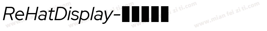 ReHatDisplay字体转换