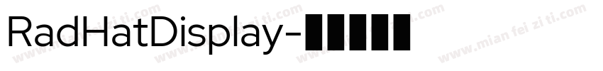 RadHatDisplay字体转换