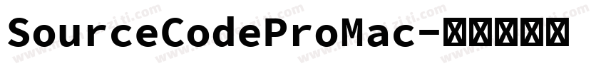 SourceCodeProMac字体转换