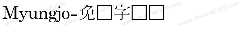 Myungjo字体转换