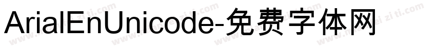 ArialEnUnicode字体转换