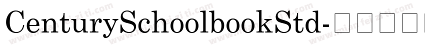 CenturySchoolbookStd字体转换