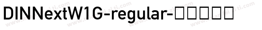 DINNextW1G-regular字体转换
