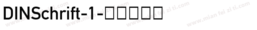 DINSchrift-1字体转换