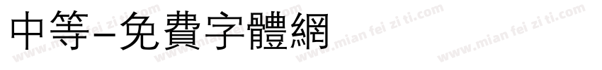 中等字体转换