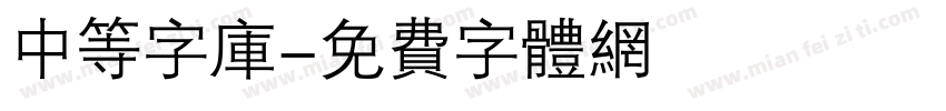 中等字库字体转换