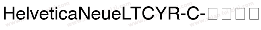 HelveticaNeueLTCYR-C字体转换