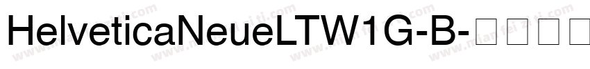 HelveticaNeueLTW1G-B字体转换