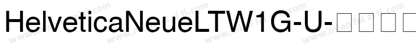 HelveticaNeueLTW1G-U字体转换