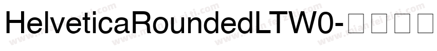 HelveticaRoundedLTW0字体转换