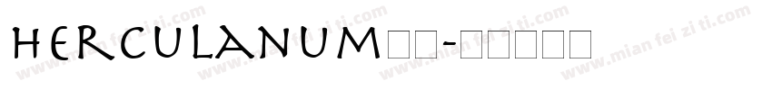 Herculanum字体字体转换