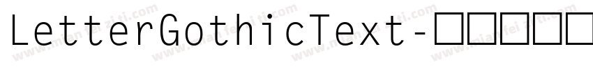 LetterGothicText字体转换