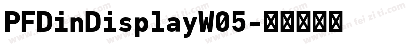 PFDinDisplayW05字体转换