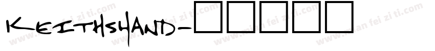 KeithsHand字体转换