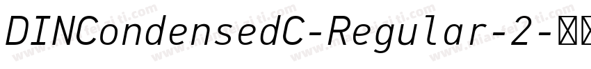 DINCondensedC-Regular-2字体转换
