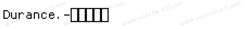 Durance.字体转换