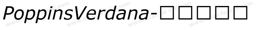 PoppinsVerdana字体转换