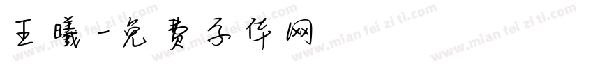 王曦字体转换