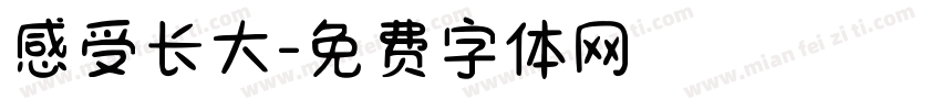 感受长大字体转换