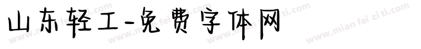 山东轻工字体转换