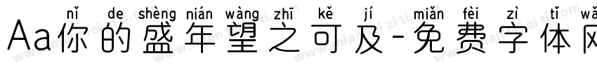 Aa你的盛年望之可及字体转换