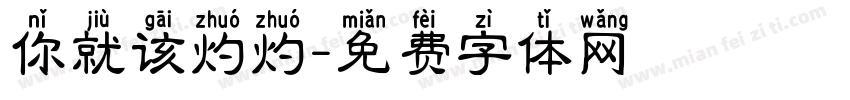 你就该灼灼字体转换