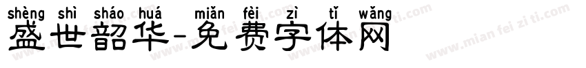盛世韶华字体转换