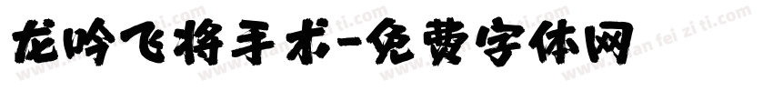 龙吟飞将手术字体转换