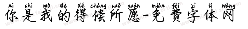 你是我的得偿所愿字体转换
