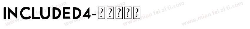included4字体转换