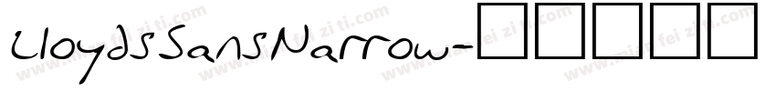 LloydsSansNarrow字体转换